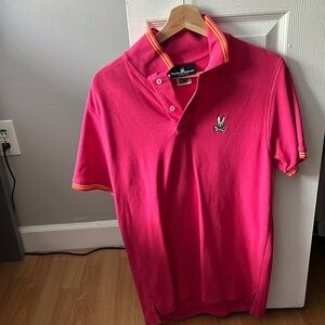 Psycho Bunny Men's Pink Polo Shirt